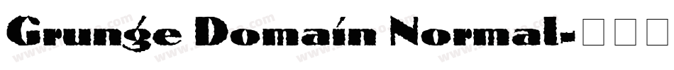 Grunge Domain Normal字体转换